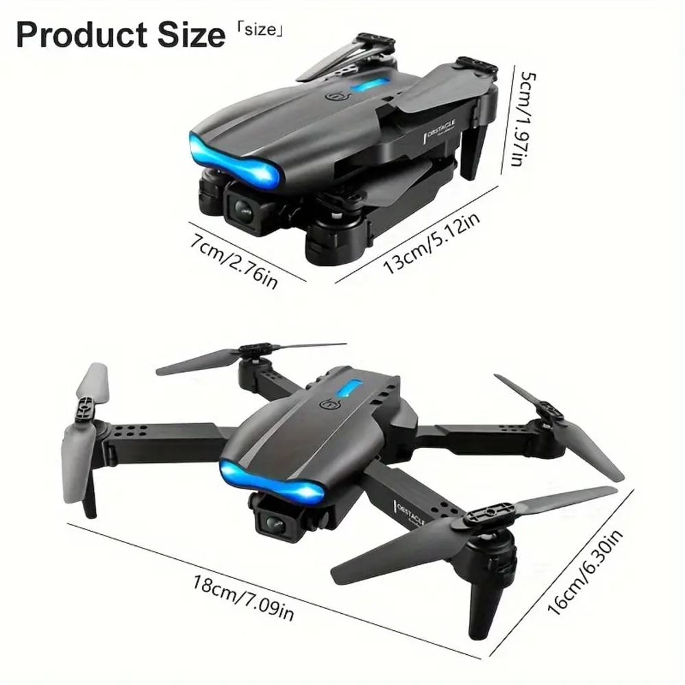 E99 Pro Drone With HD Camera WiFi FPV HD Dual Foldable RC Quadcopter